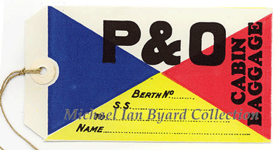 P and O Flag Label